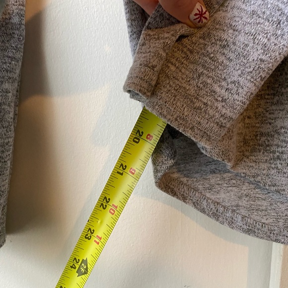 Dex Gray Long Sleeve Womens Small Top Shirt Heathered - Picture 3 of 7